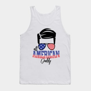 4th of July All American Daddy Tank Top